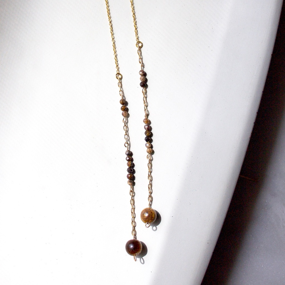 Gold Fill Tiger Eye Threaders (Pride Series)